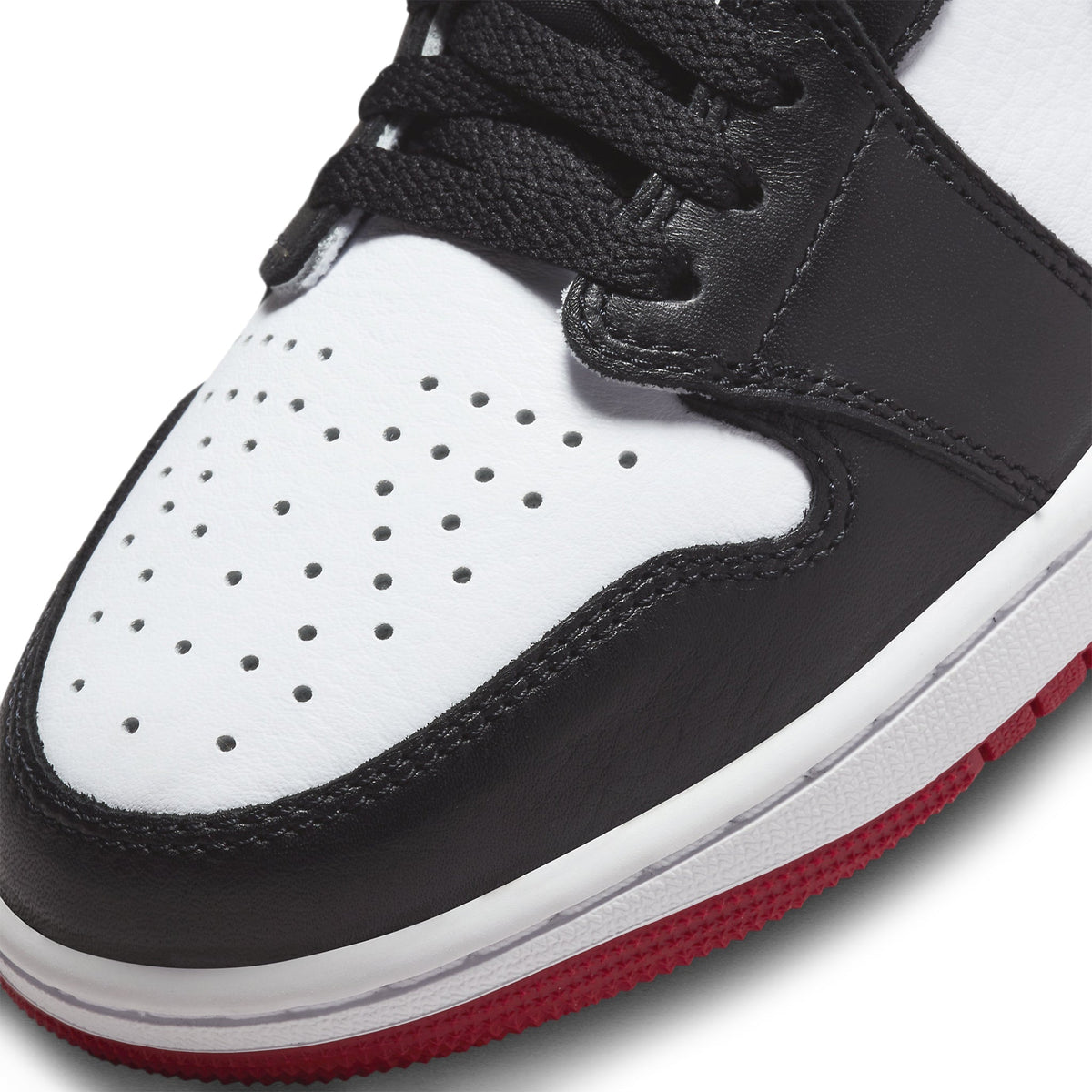 Air Jordan 1 Low Black Toe Sneakers - Red