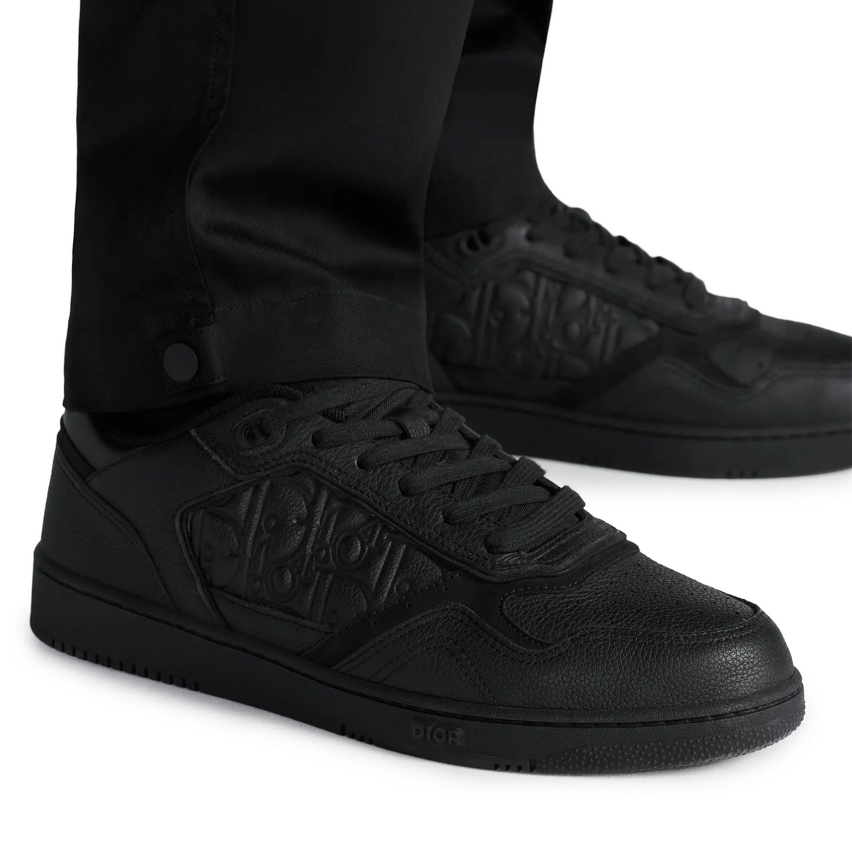 Dior B27 Uptown Black Grained Calfskin Sneaker
