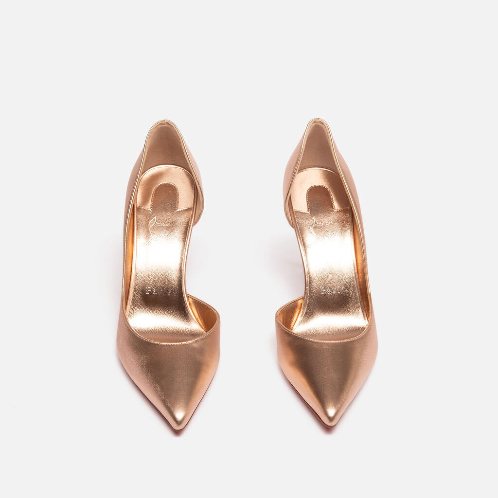 Christian Louboutin Rose Gold Leather Pump