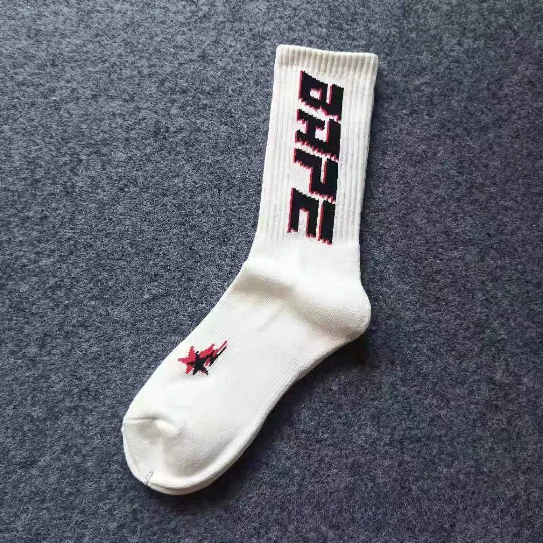 Bape Socks Men's and Women's Sports Socks with Towel Bottom
