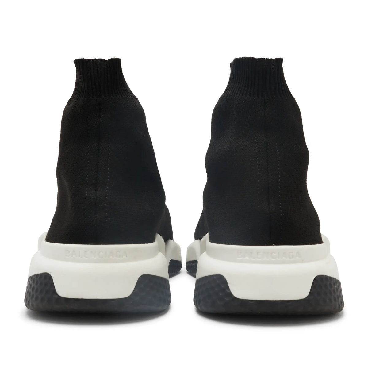 Preloved - Balenciaga Speed Knit Sock Black White Sneakers