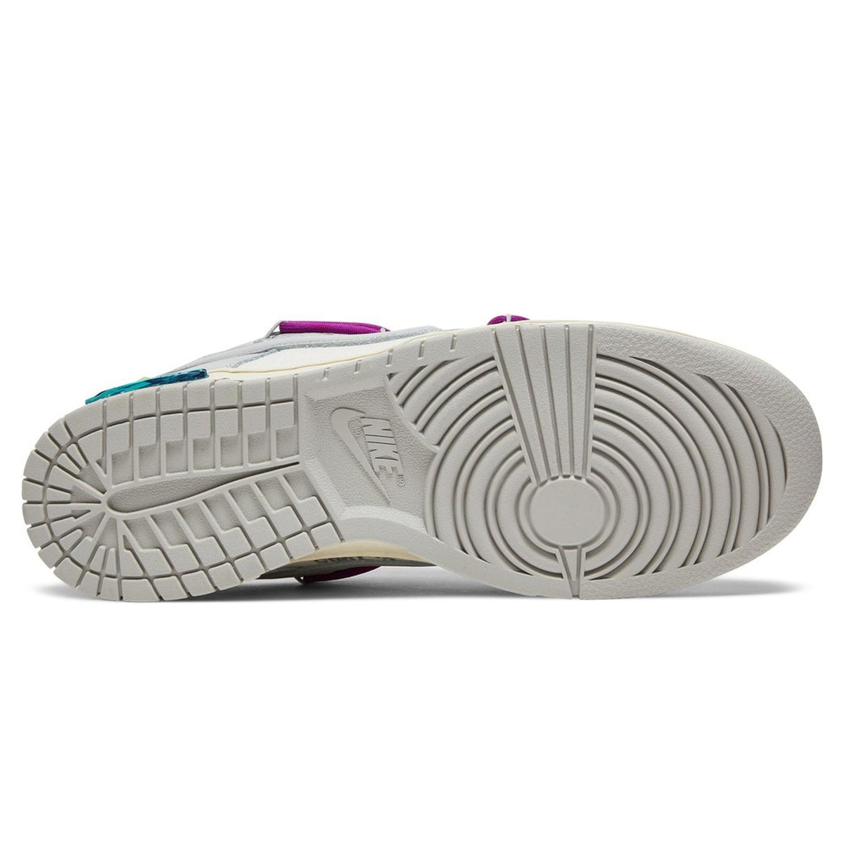 Nike x Off-White Dunk Low Lot 45 Sneakers - Grey