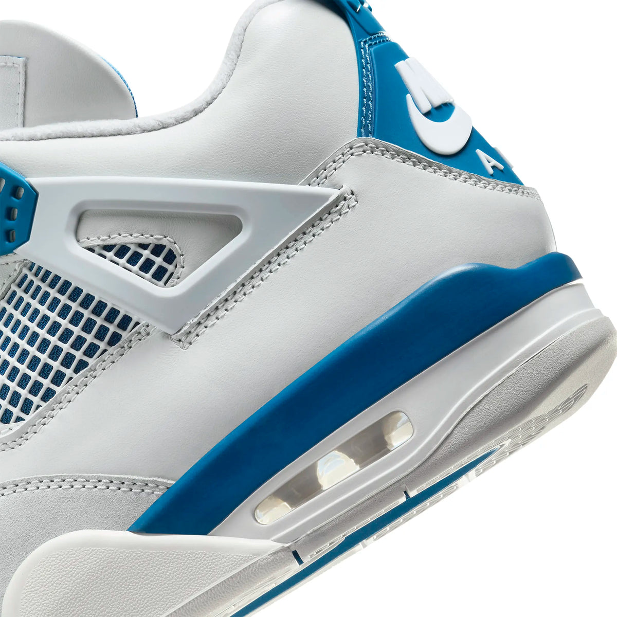 Air Jordan 4 Retro Military Blue Sneakers - White