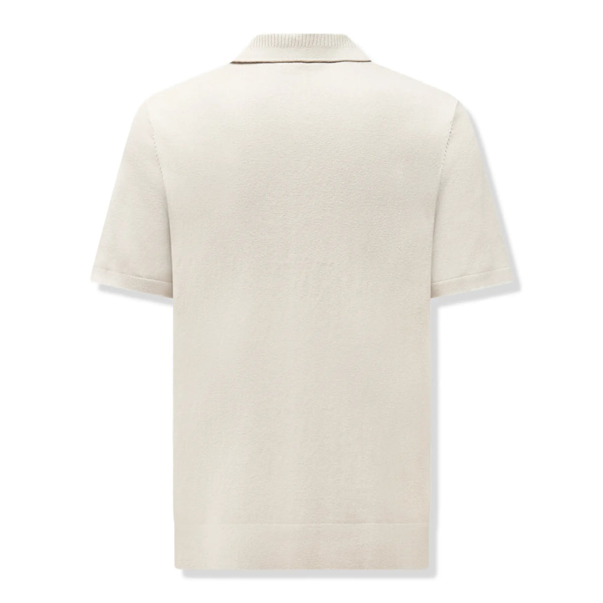 Peckham Rye Ocean Textured Knit Peyote Polo Shirt