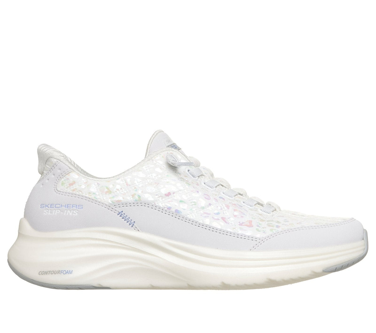 Skechers Slip-ins: Contour Foam - Cozy Fit Radiant Glow, WHITE / MULTI