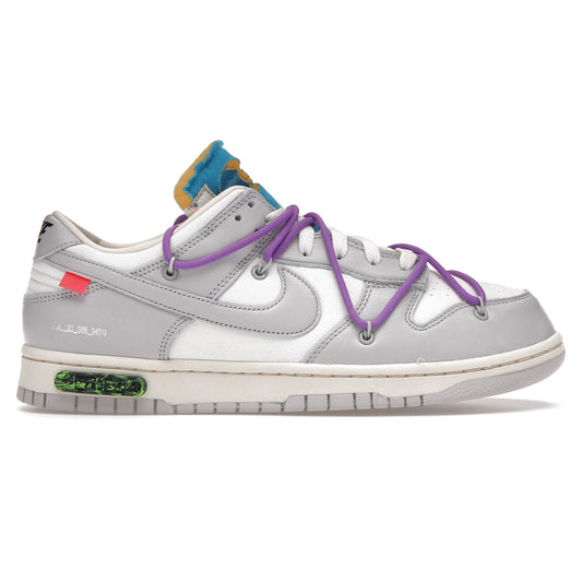 Nike x Off-White Dunk Low Lot 47 Sneakers - Grey