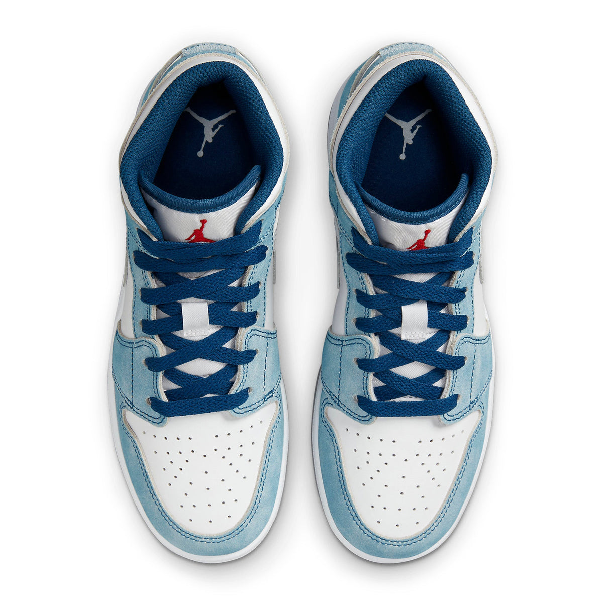 Air Jordan 1 Mid SE French Blue Light Steel (GS) Sneakers