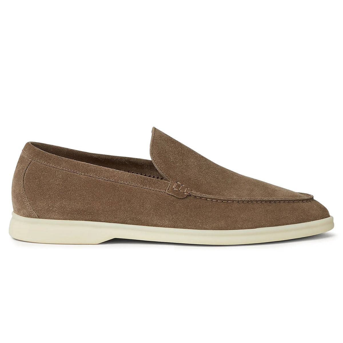 Loro Piana Summer Walk Suede Canteen Loafers