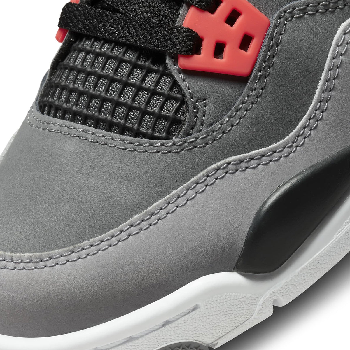 Air Jordan 4 Retro Infrared (GS) Sneakers - Grey