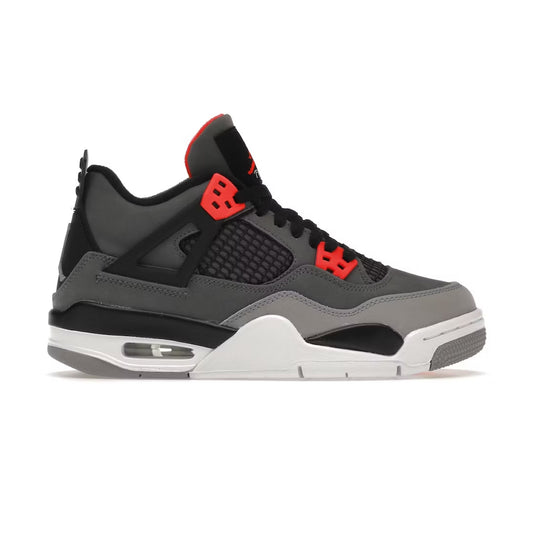 Air Jordan 4 Retro Infrared (GS) Sneakers - Grey