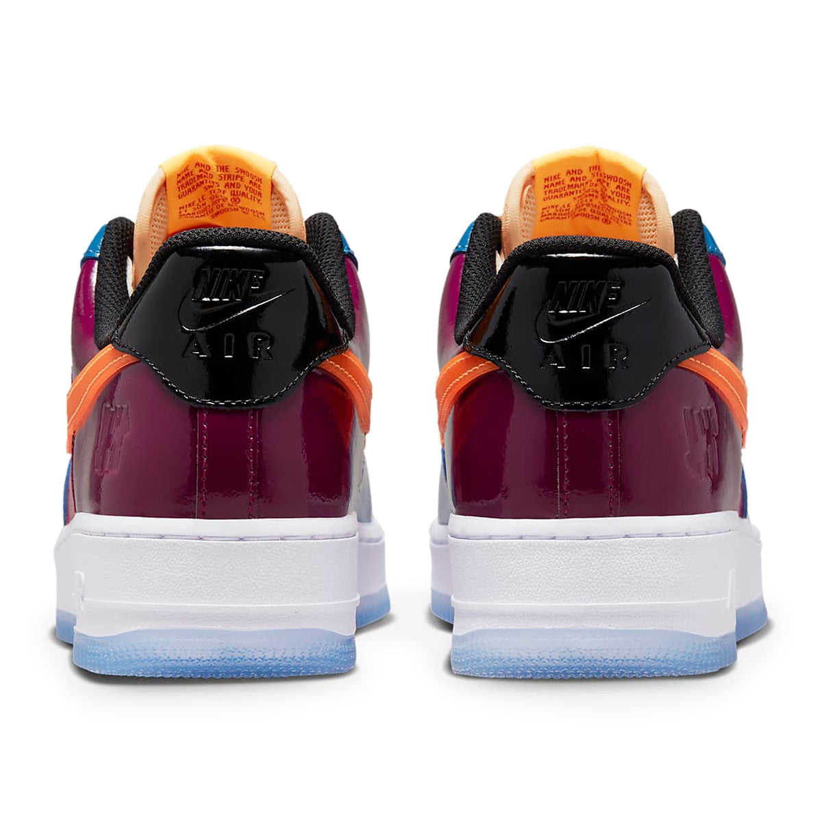 Undefeated x Nike Air Force 1 Low Multi-Patent Sneakers