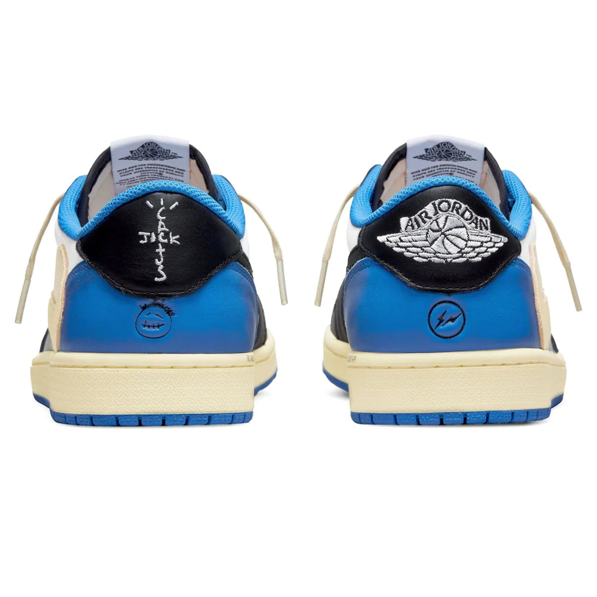 Travis Scott x Air Jordan 1 Low OG SP Fragment Design Sneakers - Blue