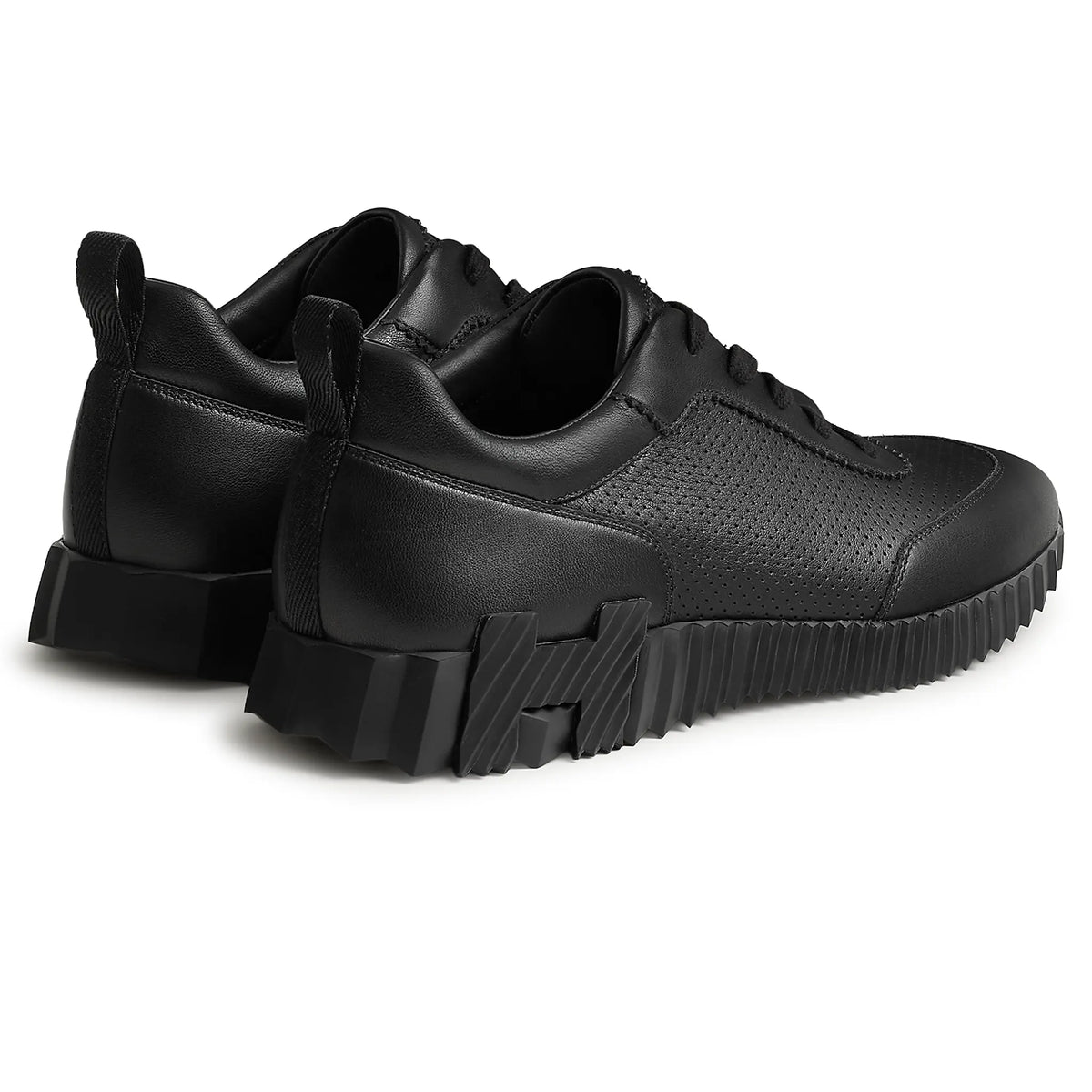 Hermes Paris Bouncing Perforated Leather Sneaker Noir