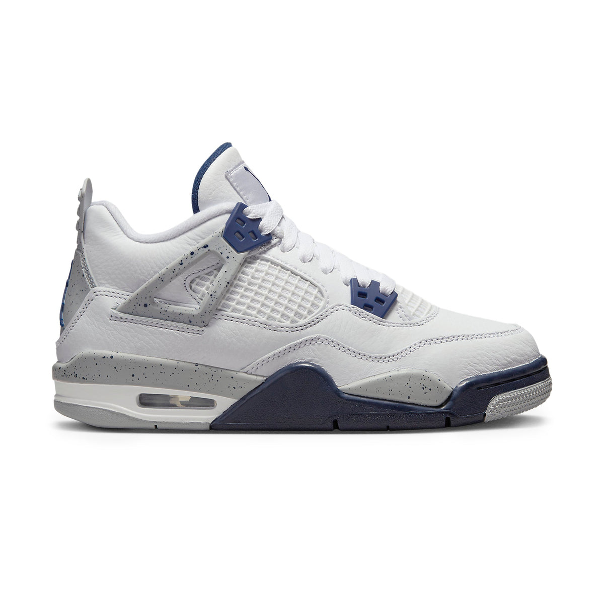 Air Jordan 4 Retro Midnight Navy (GS) Sneakers - White