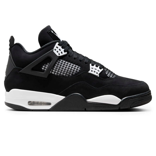 Air Jordan 4 Retro White Thunder Sneakers - Black