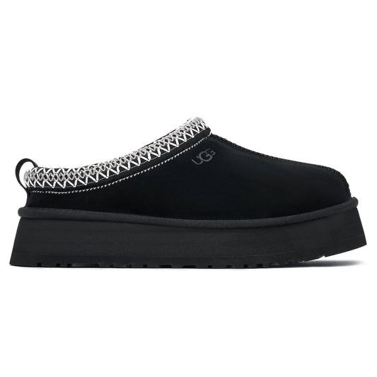 UGG Tazz Platform Black Slippers - Women's