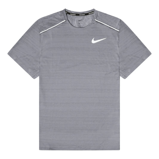 Nike Dri-FIT 1.0 Grey Miler Running T-Shirt