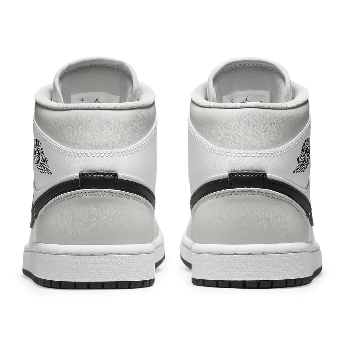 Air Jordan 1 Mid White Light Smoke Grey - Women's Sneakers