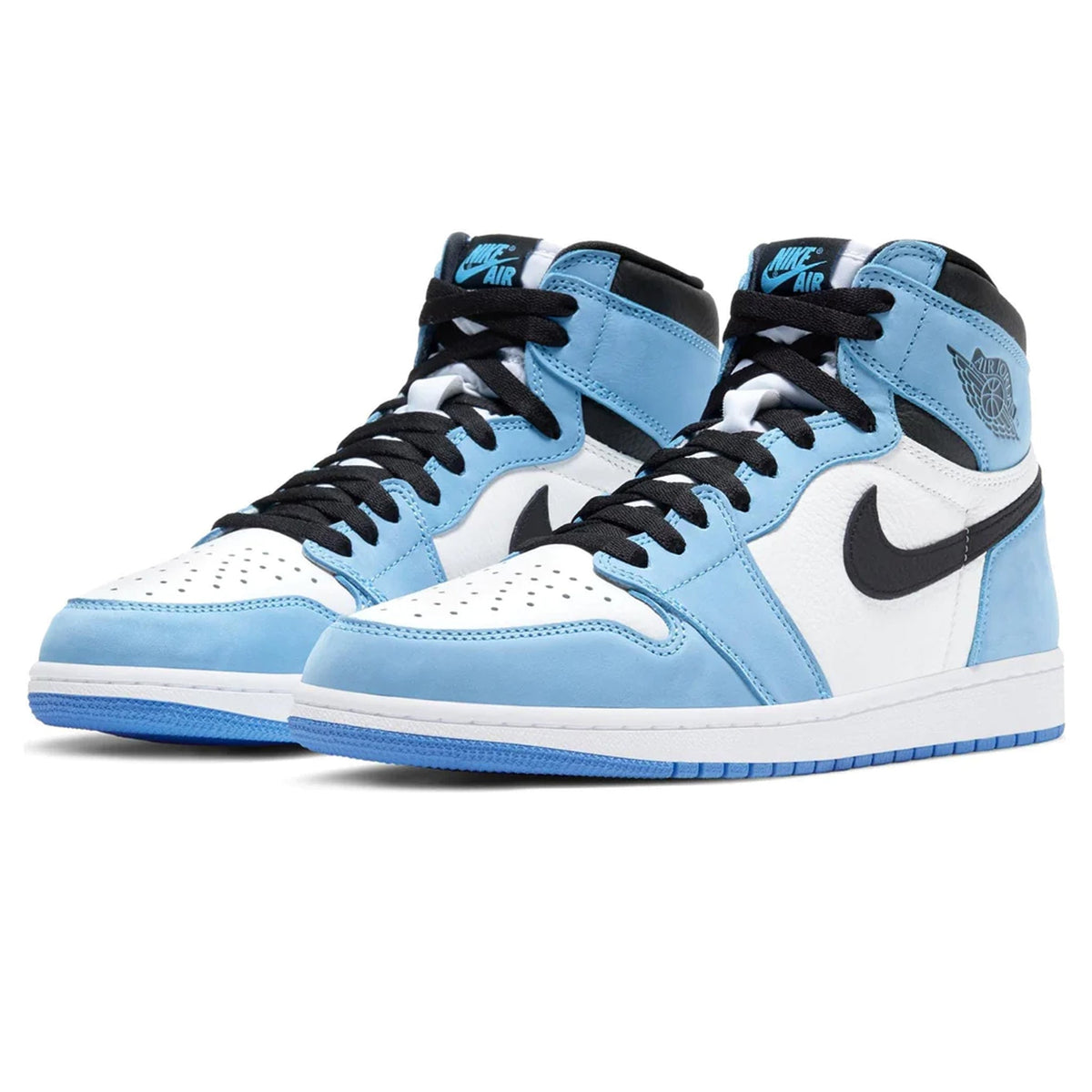 Air Jordan 1 Retro High White UNC University Blue Black Sneakers