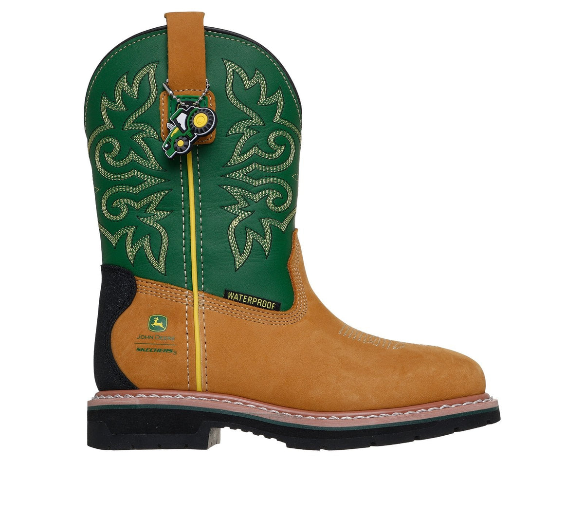 John Deere Waterproof: Rowood - Boulder Valley, GRAY / YELLOW