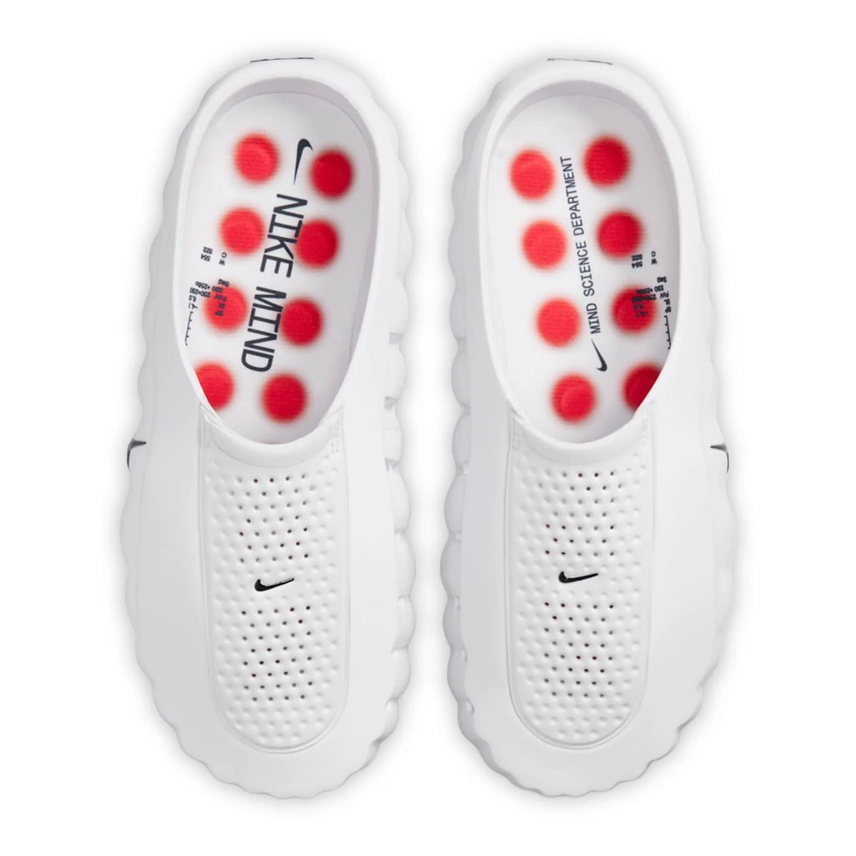 Nike Mind 001 Pregame White Speed Red Mules
