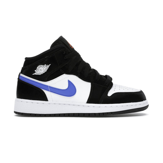 Air Jordan 1 Mid Black Racer Blue (GS) Sneakers