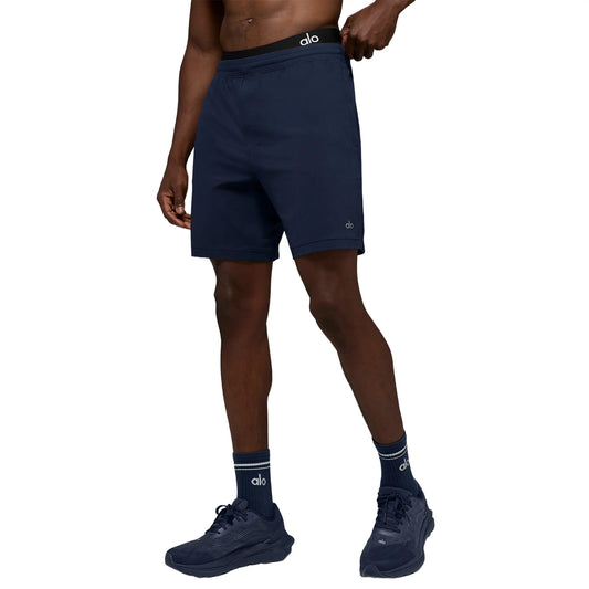 Alo Yoga 7inch Conquer React Performance Navy Shorts