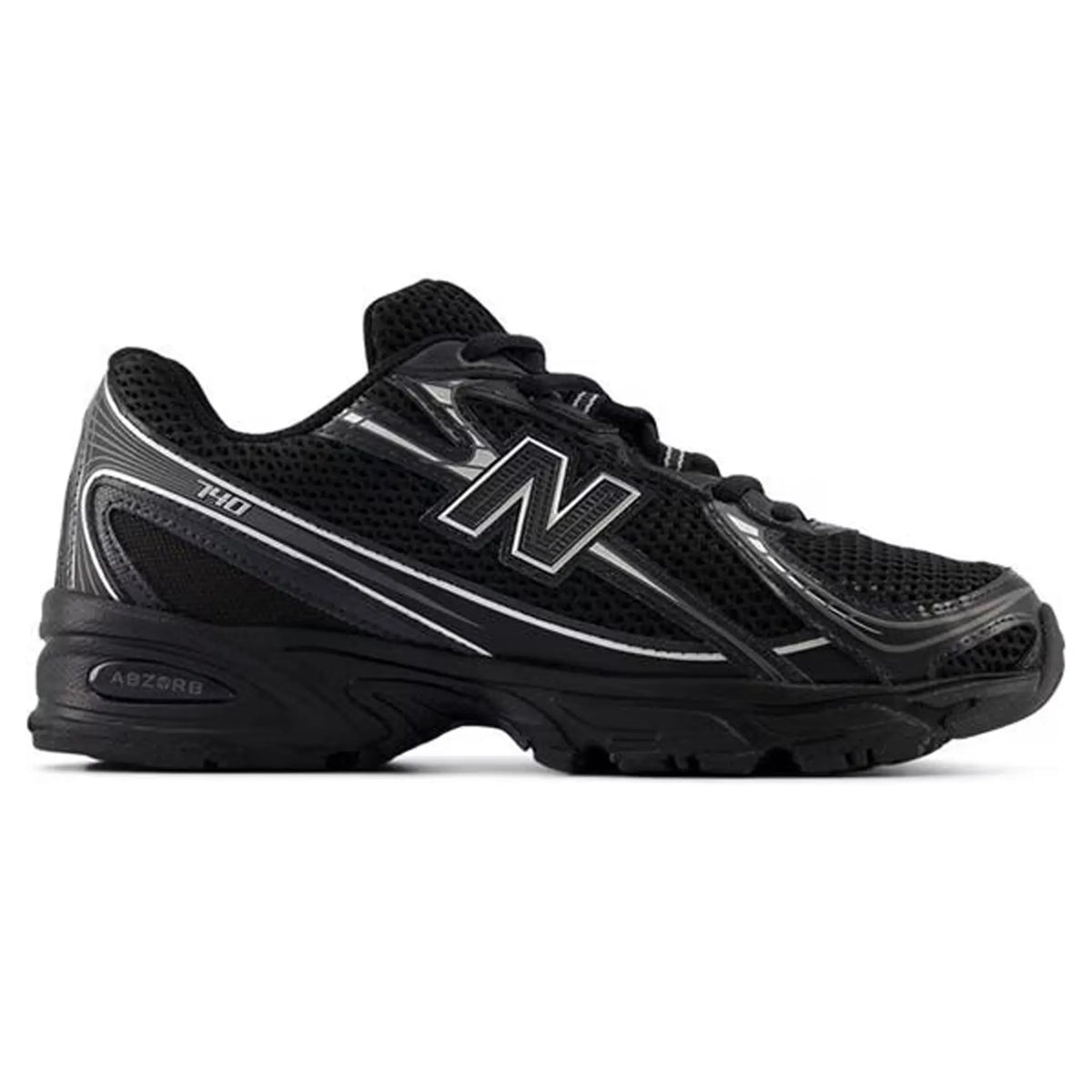 New Balance 740v2 Black Silver Metallic Sneakers