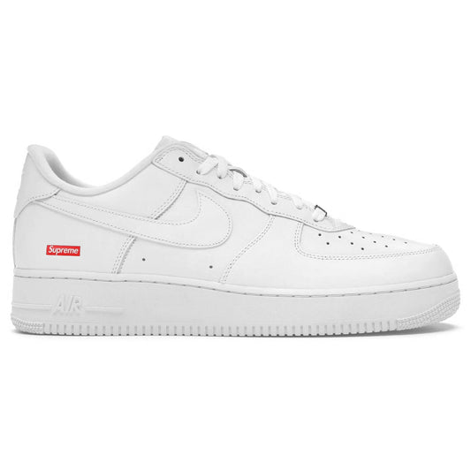 Nike x Supreme Air Force 1 Low White Box Logo Sneakers