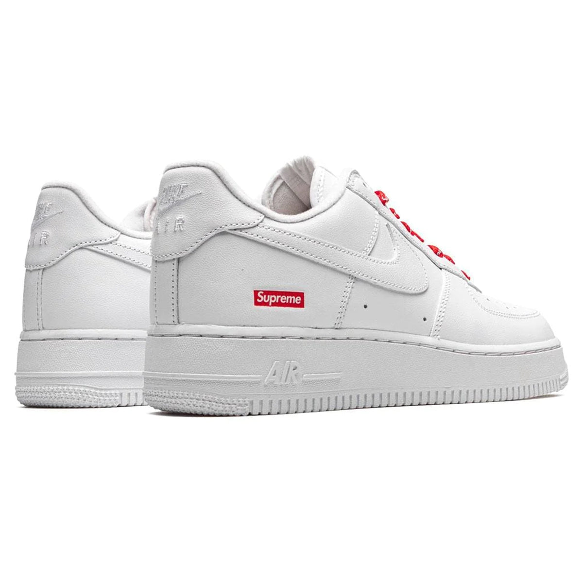 Nike x Supreme Air Force 1 Low White Box Logo Sneakers