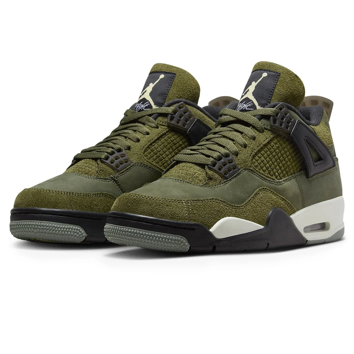 Air Jordan 4 Retro SE Craft Olive Sneakers - Green