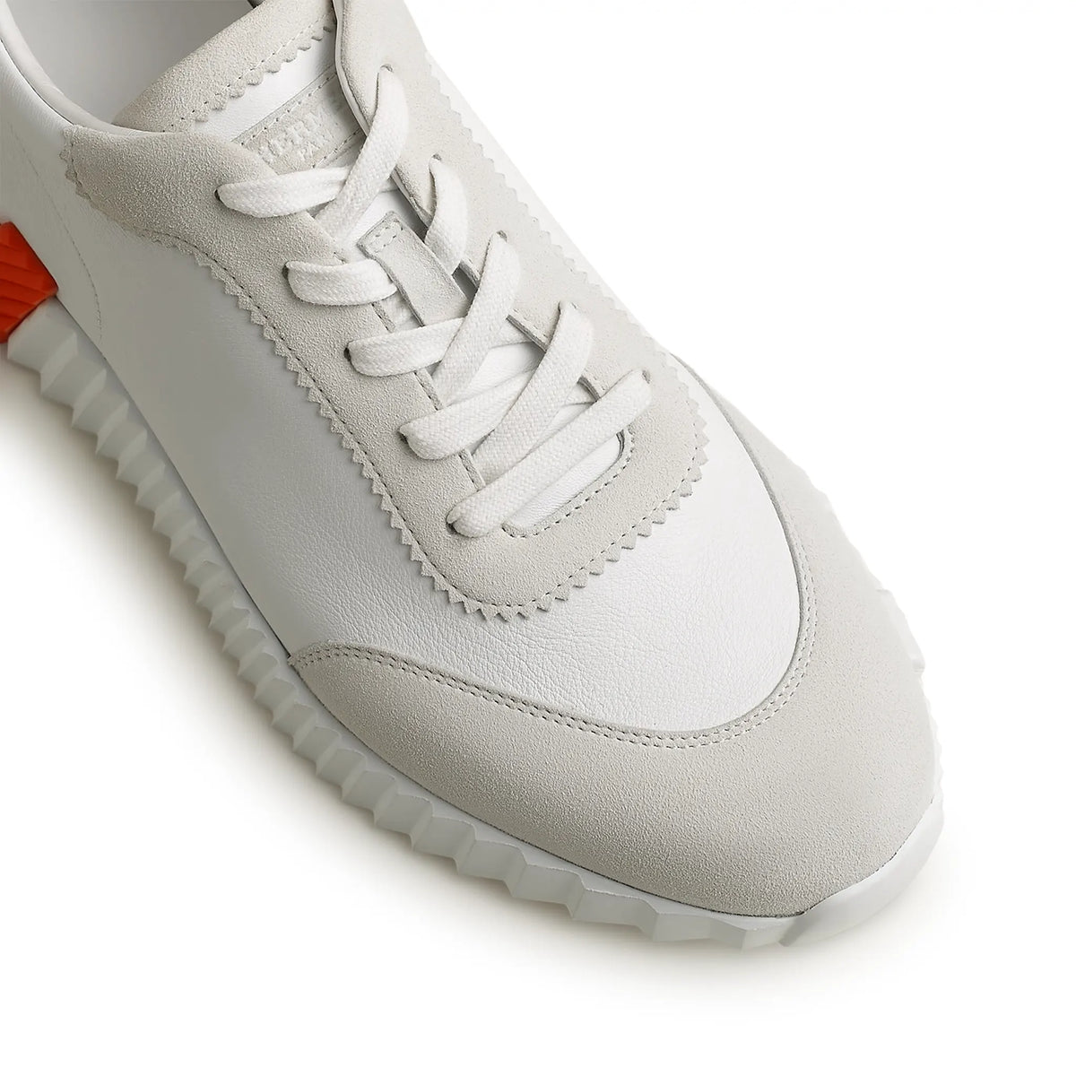 Hermes Paris Hermès Paris Bouncing Calf Sneaker White Orange