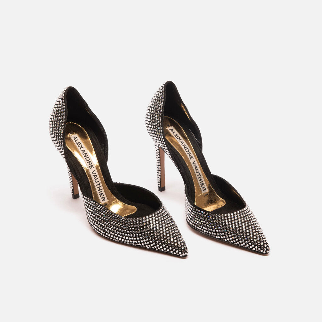 Alexandre Vauthier Black & Silver Jewel Pumps