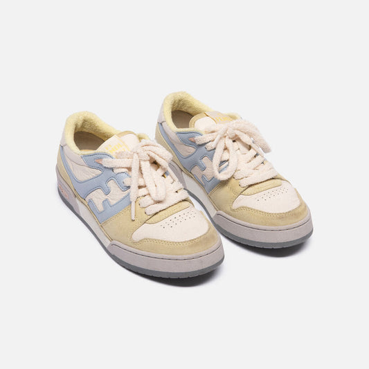 Fendi Blue/Green Leather Low-Top Sneaker