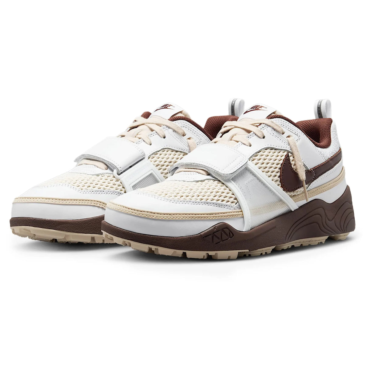 Travis Scott x Nike Zoom Field Jaxx Light Chocolate Sneakers - Beige