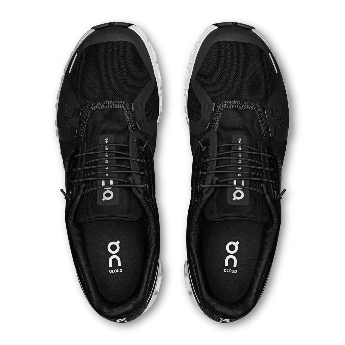 On Running Cloud 6 Black White - Women's Athletic Shoes
