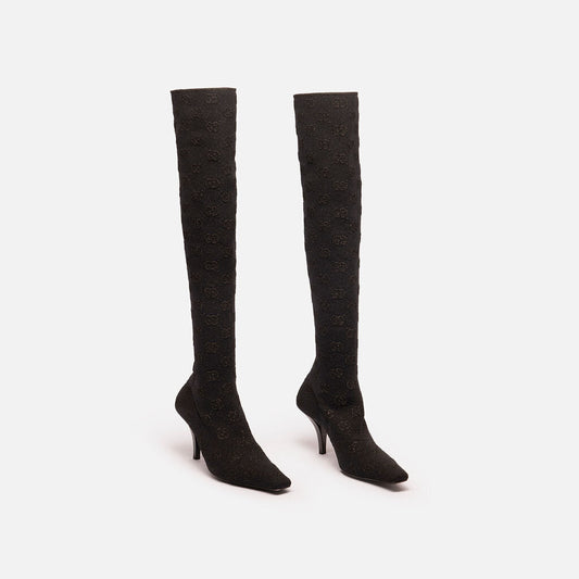 Gucci Stretch Knit Tall Boot