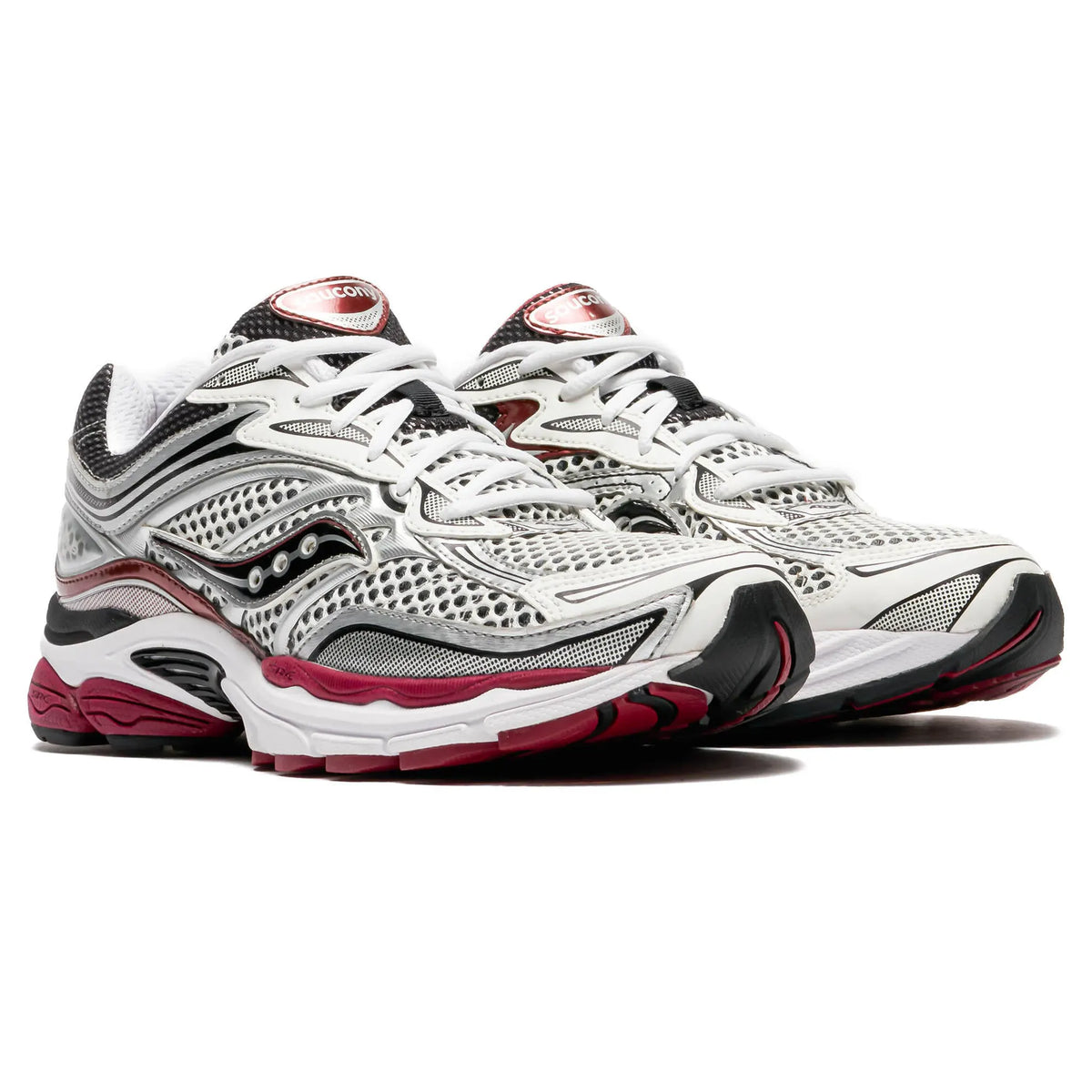 Saucony Progrid Omni 9 Silver Red Sneakers