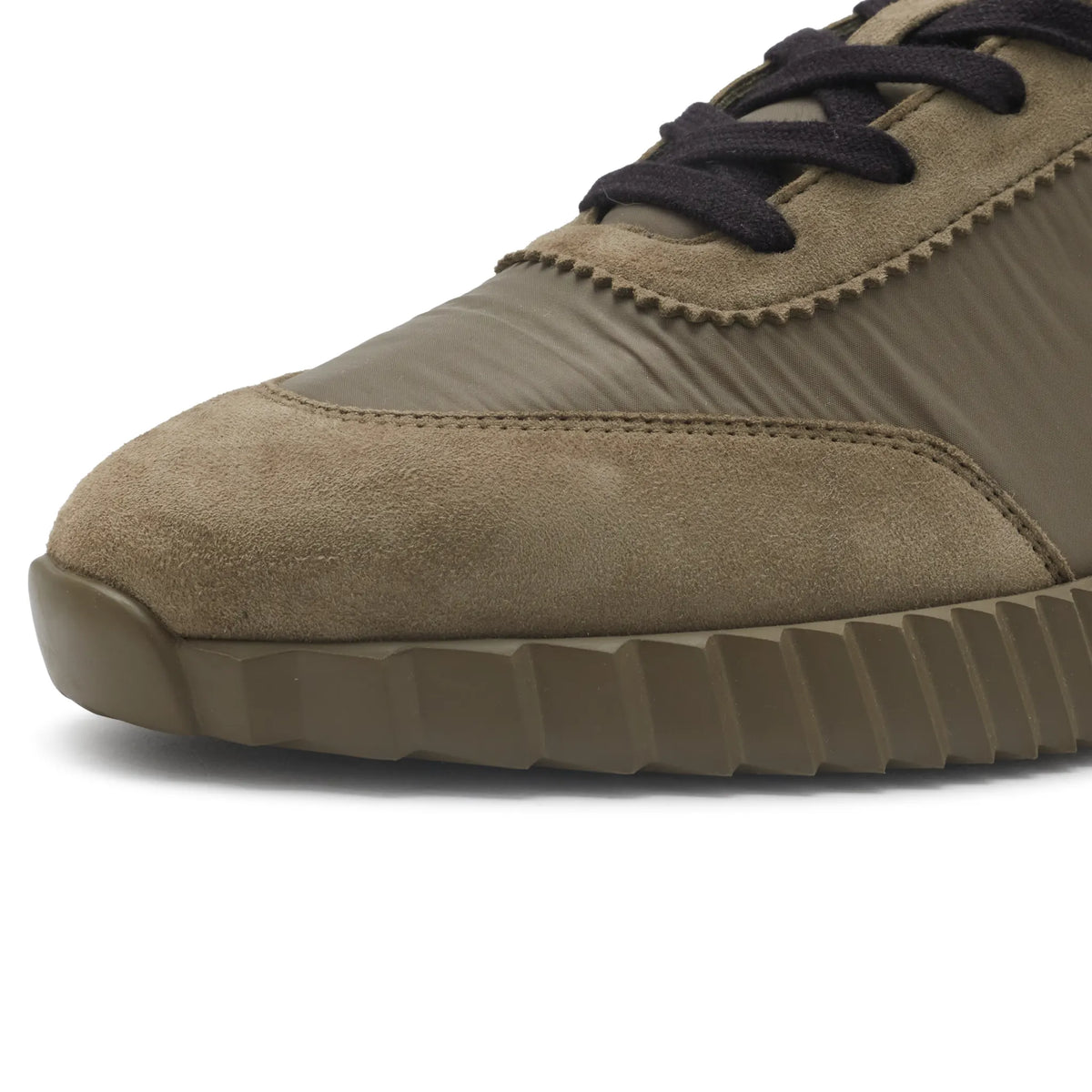 Hermes Paris Bouncing Nylon Suede Sneaker Vert Tundra