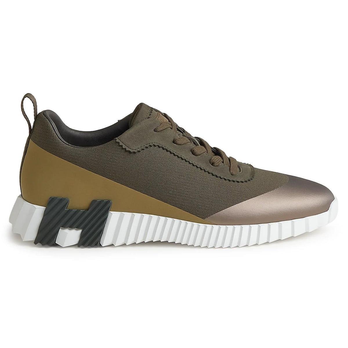 Hermes Paris Hermès Paris Bouncing Calf Sneaker Multicolour Forest Green