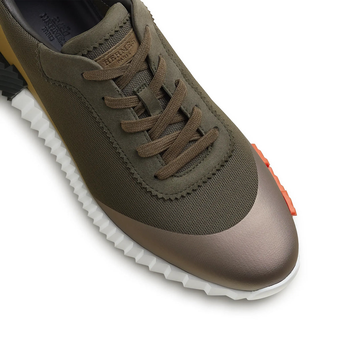 Hermes Paris Hermès Paris Bouncing Calf Sneaker Multicolour Forest Green