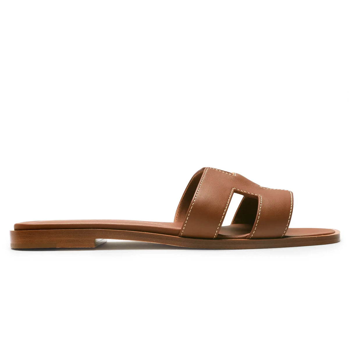 Hermes Paris Oran Gold Sandal (Minor Dents)
