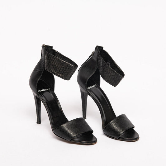 Pierre Hardy Black Leather Heel