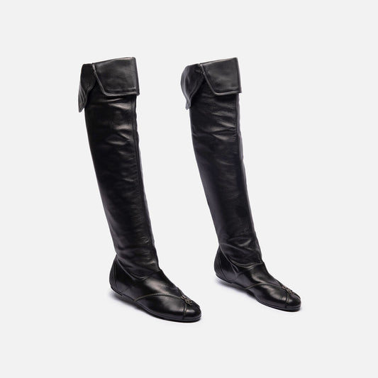 Alexander McQueen Black Vintage Skull Boots
