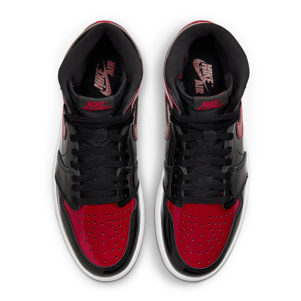 Air Jordan 1 Retro High OG Patent Bred Sneakers - Red