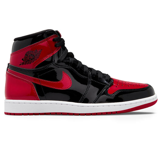Air Jordan 1 Retro High OG Patent Bred Sneakers - Red