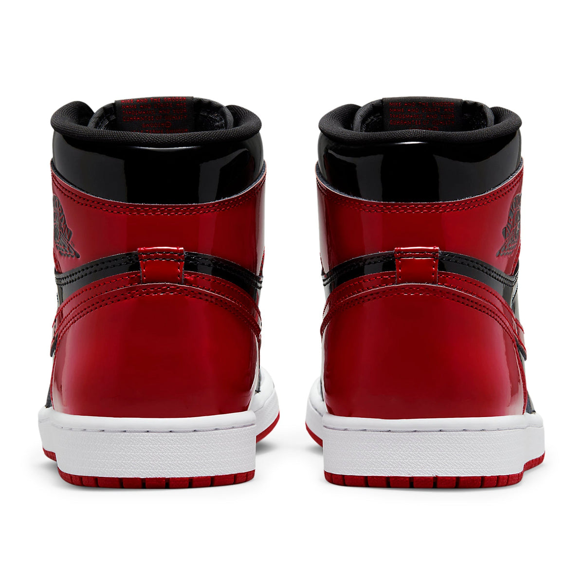 Air Jordan 1 Retro High OG Patent Bred Sneakers - Red