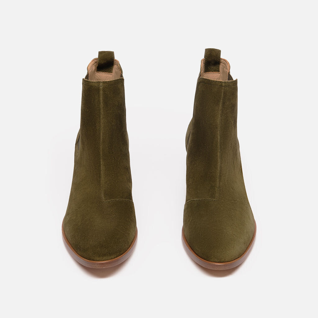 Rag & Bone Olive Suede Ankle Boot