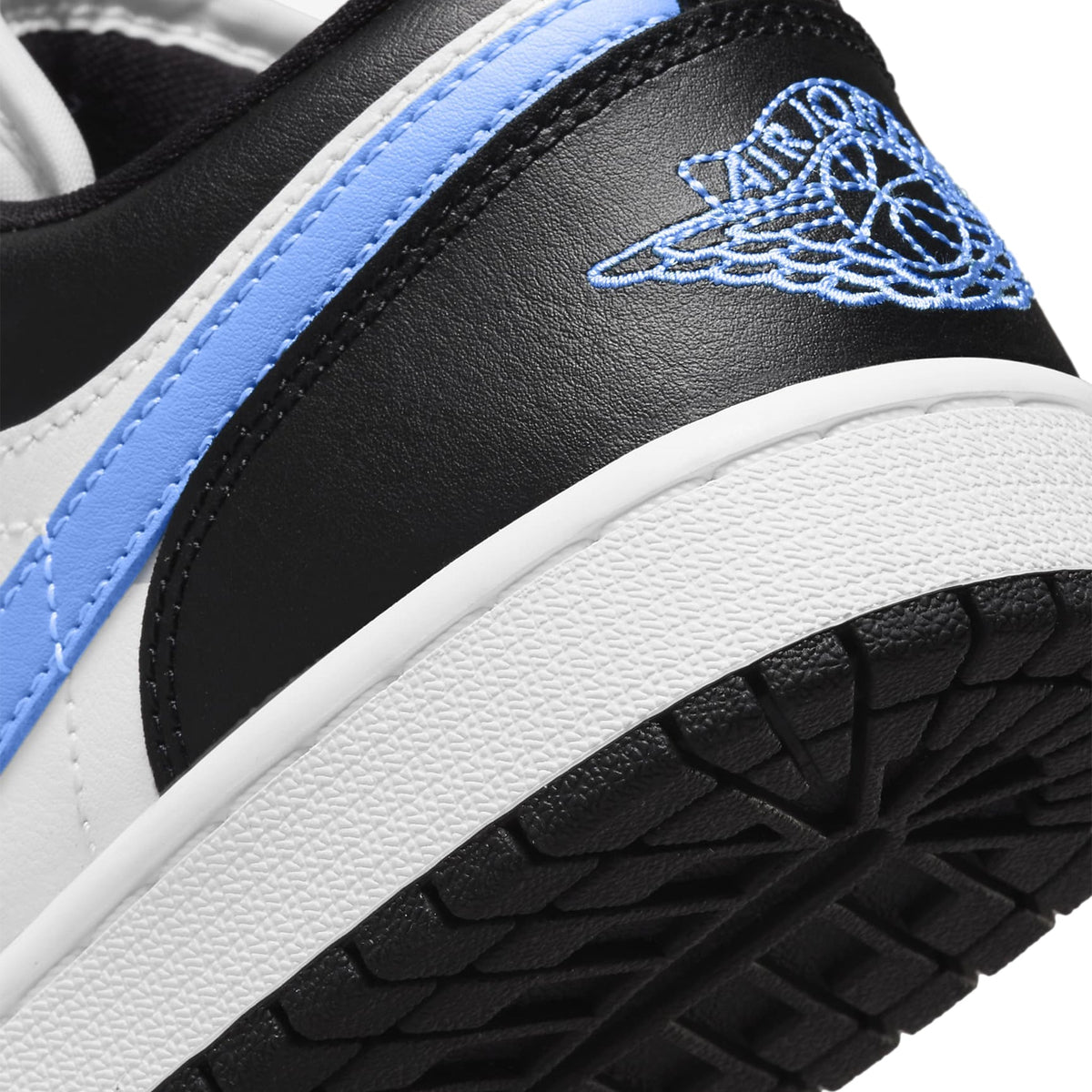 Air Jordan 1 Low Black University Blue White - Women's Sneakers