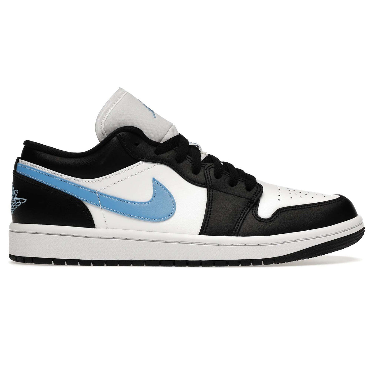 Air Jordan 1 Low Black University Blue White - Women's Sneakers